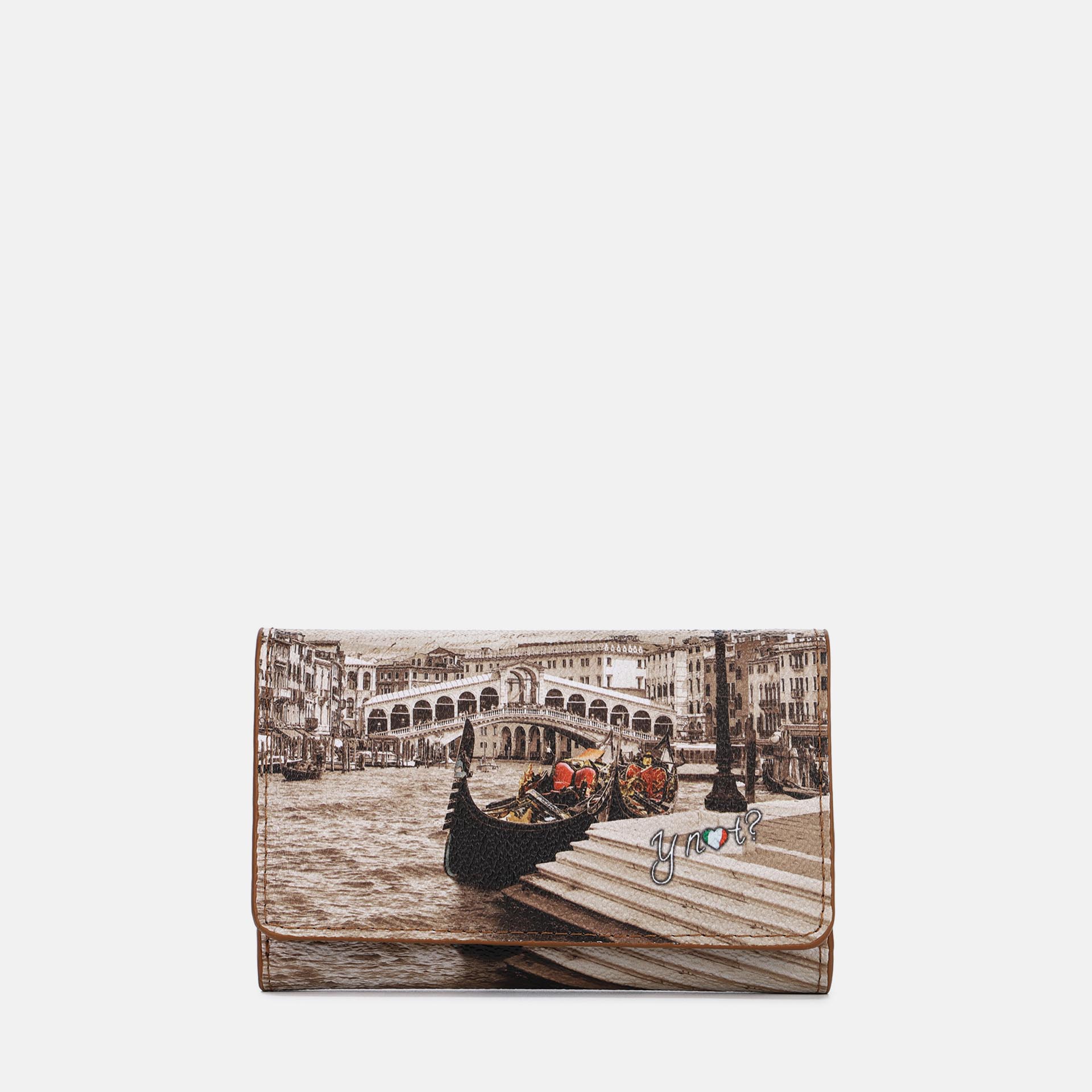 Ynot Ynot? Portafogli Yes Bag Stampa Città Venice Postcard Portafogli Da Donna