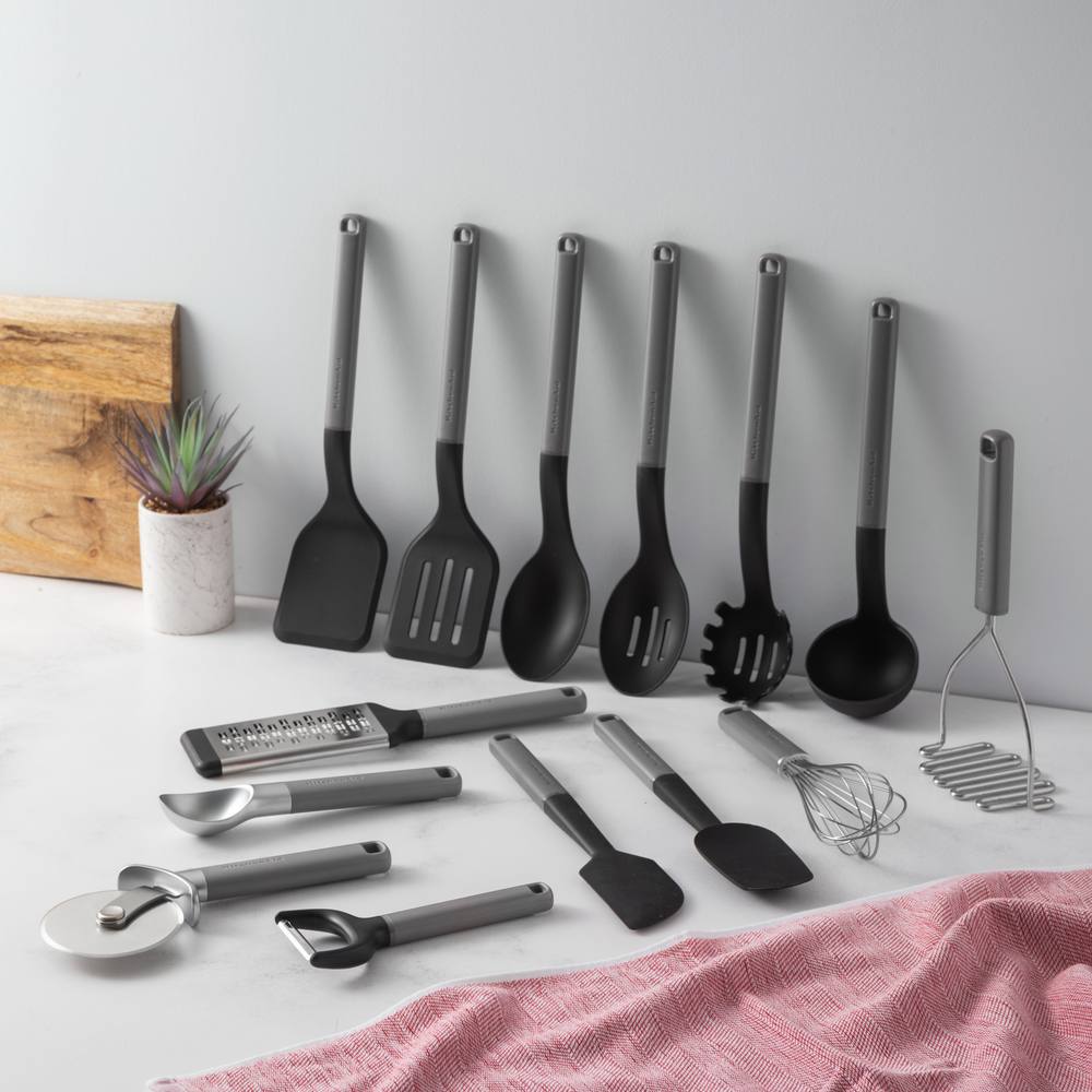 KitchenAid 14pc Charcoal Grey Kitchen Utensil Set