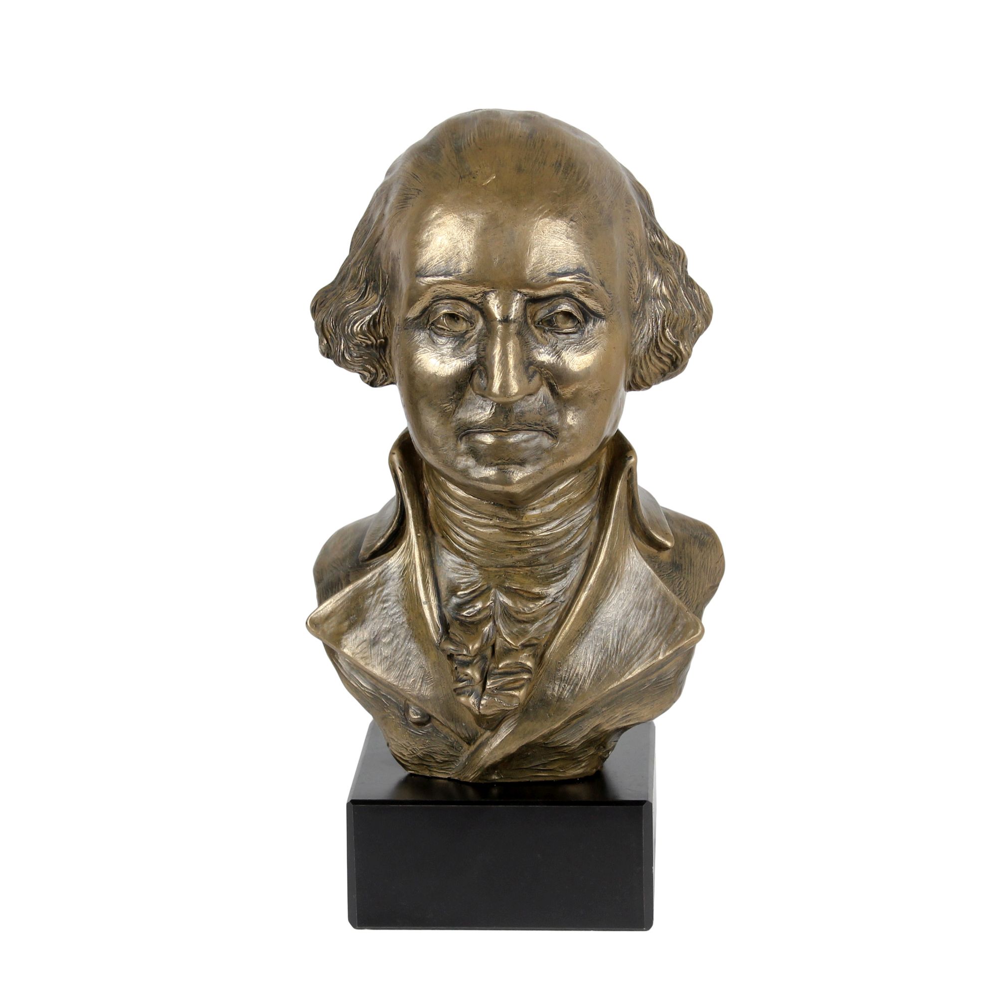 PetPassion Boutique George Washington - marble bust, statuette of a famous person, decoration for office, school, and hotel by the Art-Dog brand brown