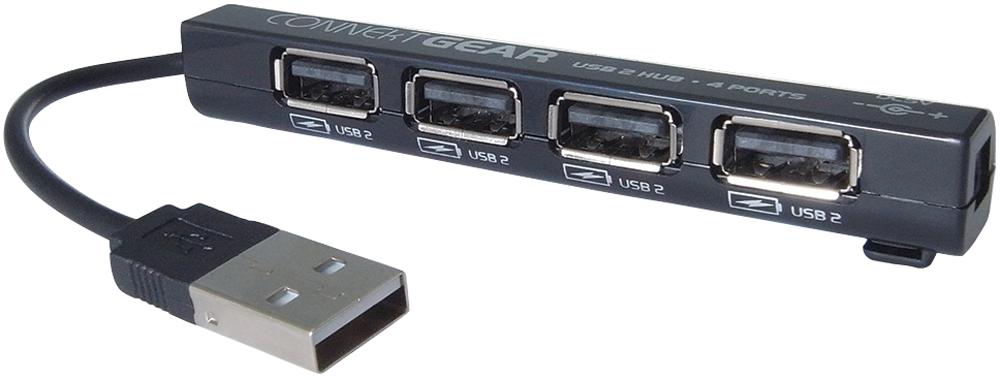 Connekt Gear DP Building Systems 25-0054 interface hub USB 2.0 480 Mbit/s Black