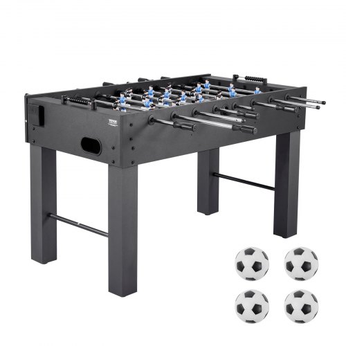 VEVOR Foosball Table, 137 cm Standard Size Table, Indoor Full Size Foosball Tables for Home, Family, and Game Room, Durable Soccer Set, Includes 4 Bal