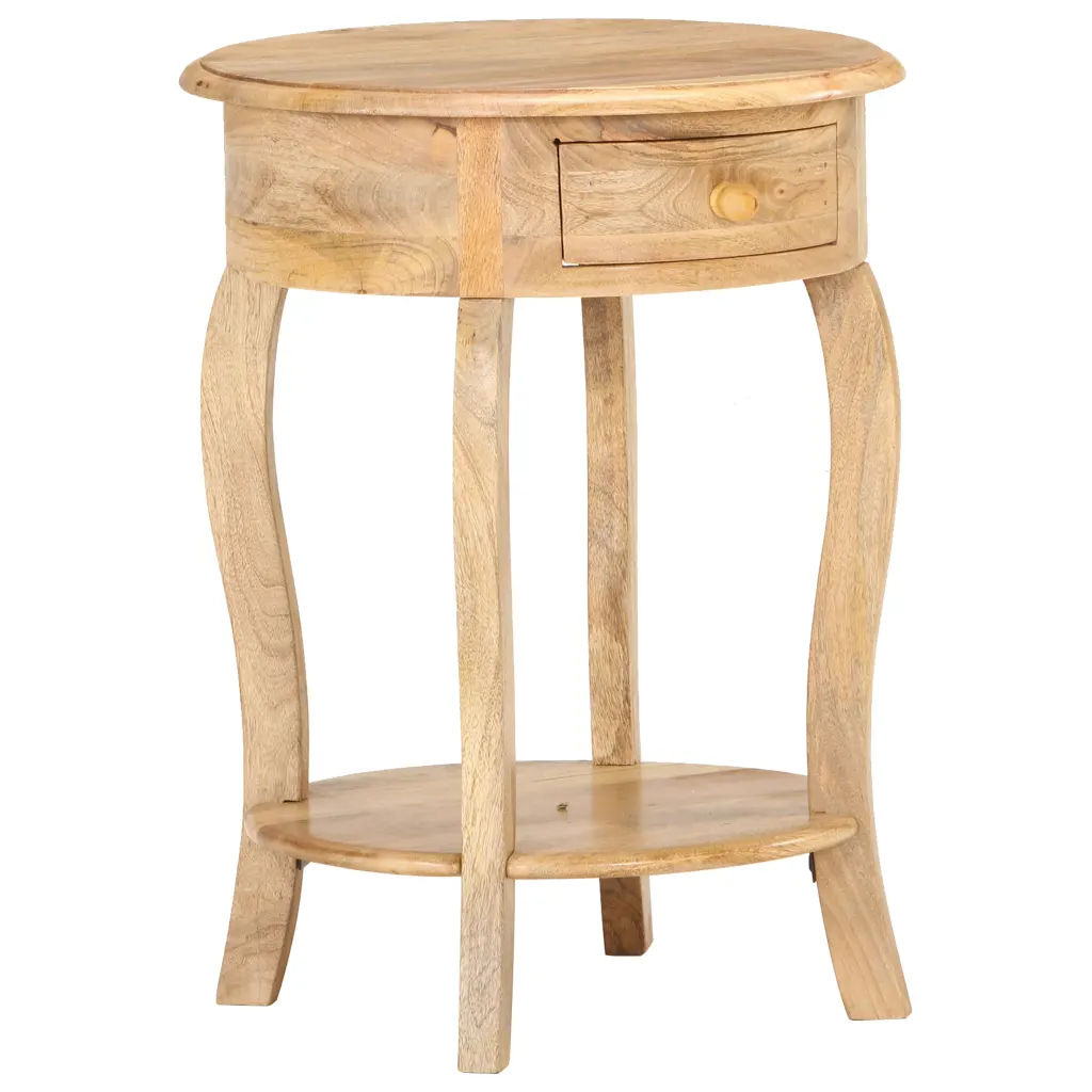 VidaXL Side Table 37x37x61 cm Solid Mango Wood