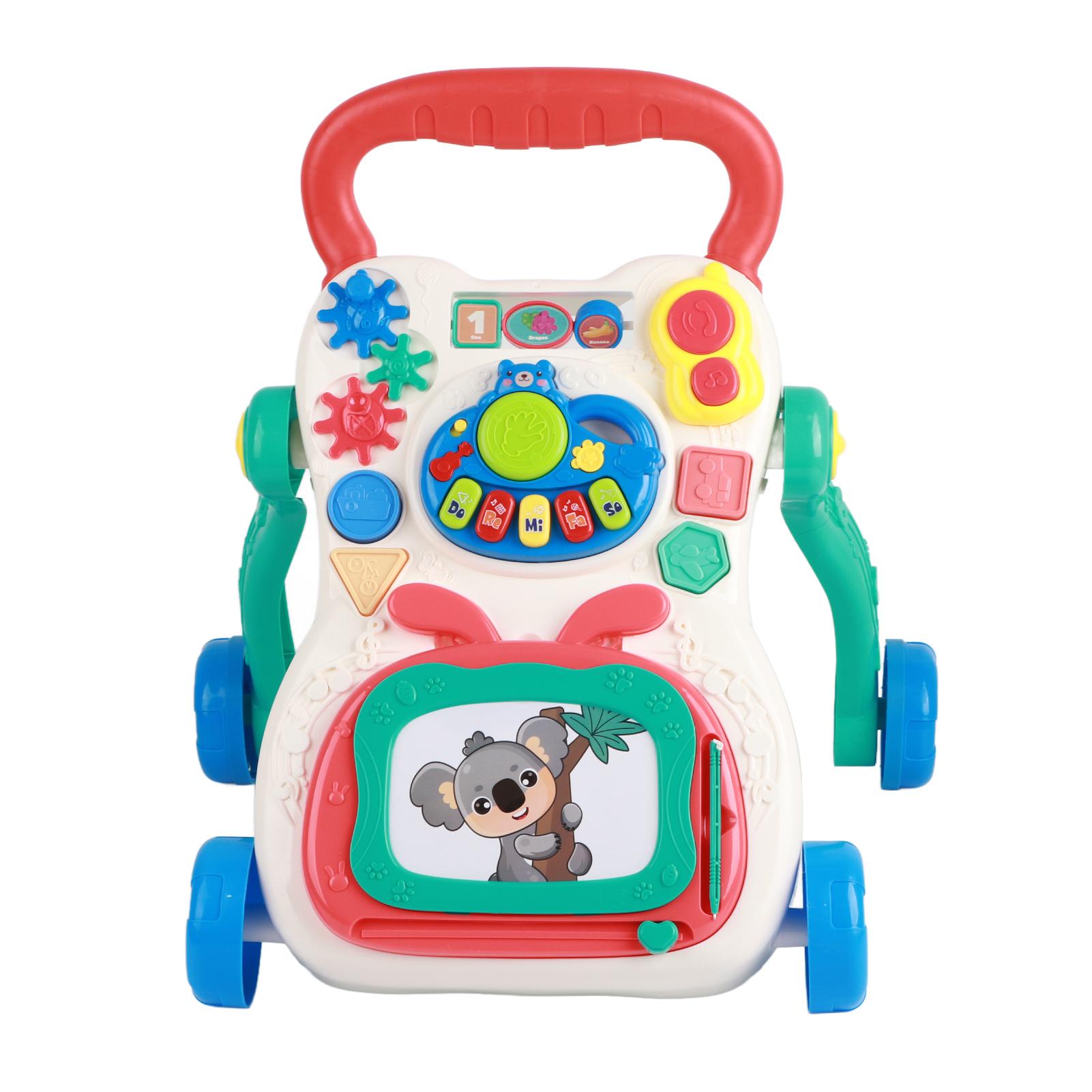 HONOR ELECTRONICS Baby Walker Hand Push Avoid Rollover Music Colorful Toys Skip Free Handlebar Walk Helper Type 1