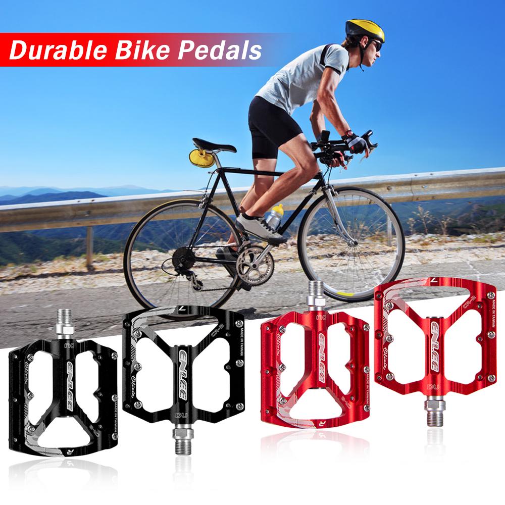 TOMTOP JMS Bike Pedals Aluminium Alloy Flat Bicycle Platform Pedals Mountain Bike Pedals Cycling Pedals