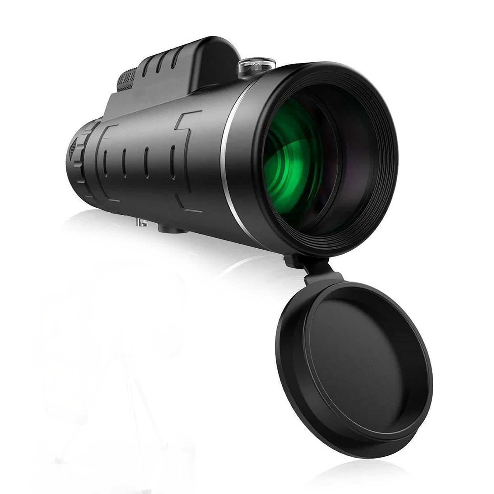 Koogeelife 40X60 Monocular Telescope Waterproof HD Night Vision Magnifier Phone Camera Monoculars with Phone