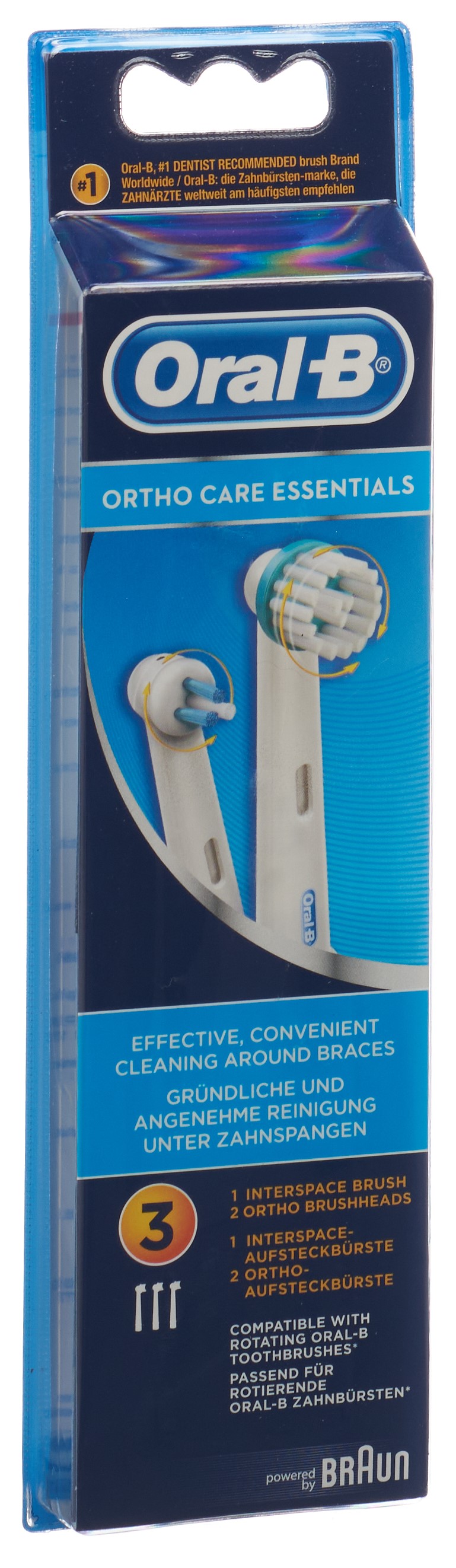 Braun Oral-B Six Oral-B Toothbrush Replacement Heads: Ortho Care