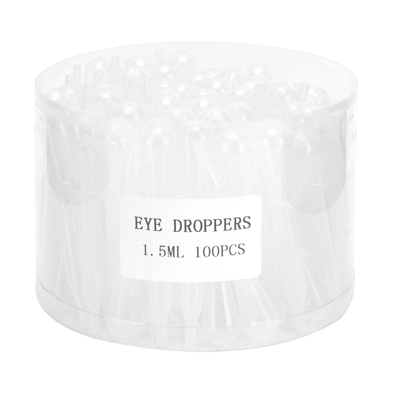 OutsideWorld 100PCS 1.5ml Dropper Pipette for Liquid Transfer and Airbrush Paint Art Supplies Accessory