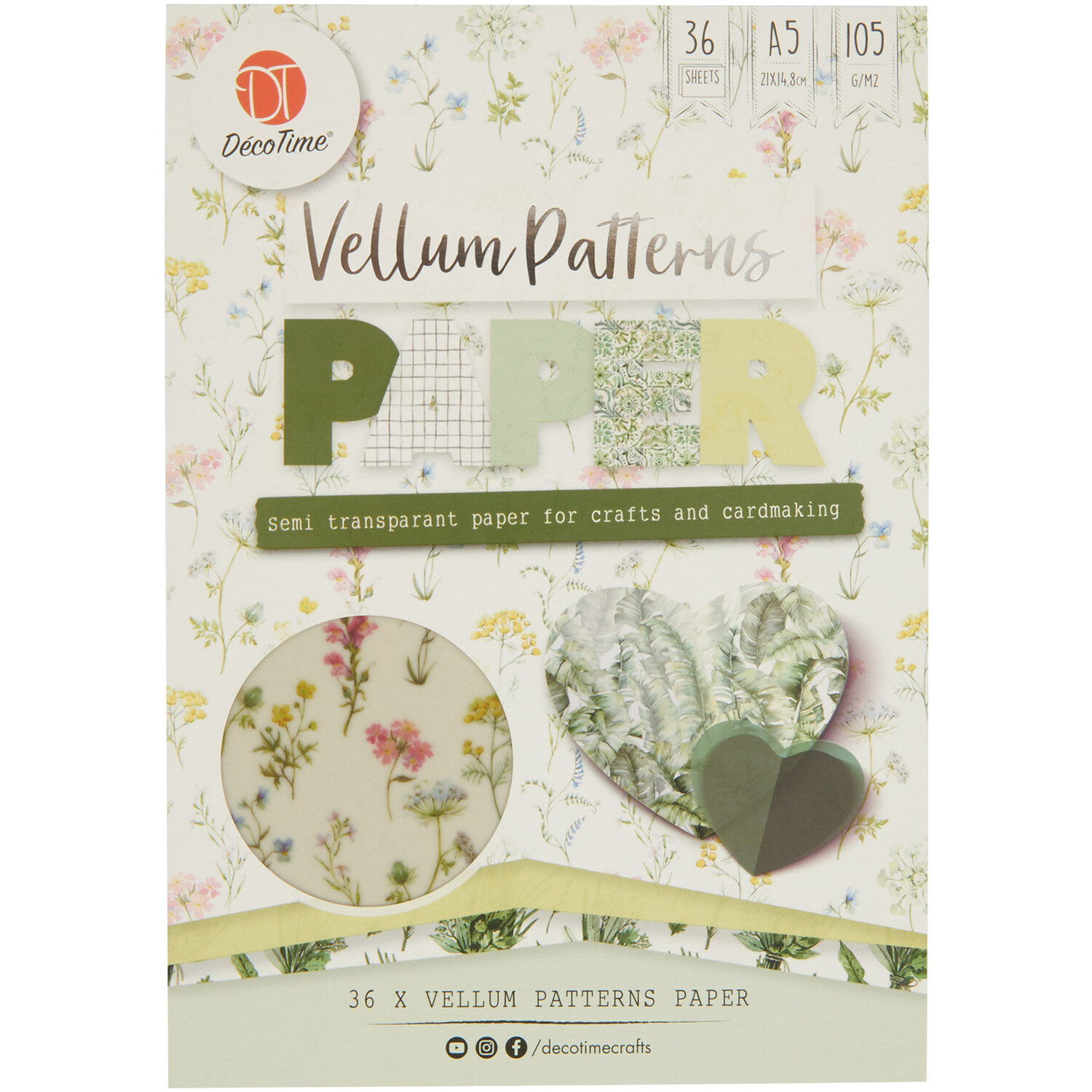 DecoTime Vellum Patterns Paper