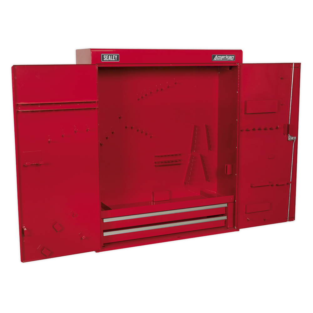 35.04" H x 29.53" W x 8.86" D Wall Mounting Tool Cabinet 