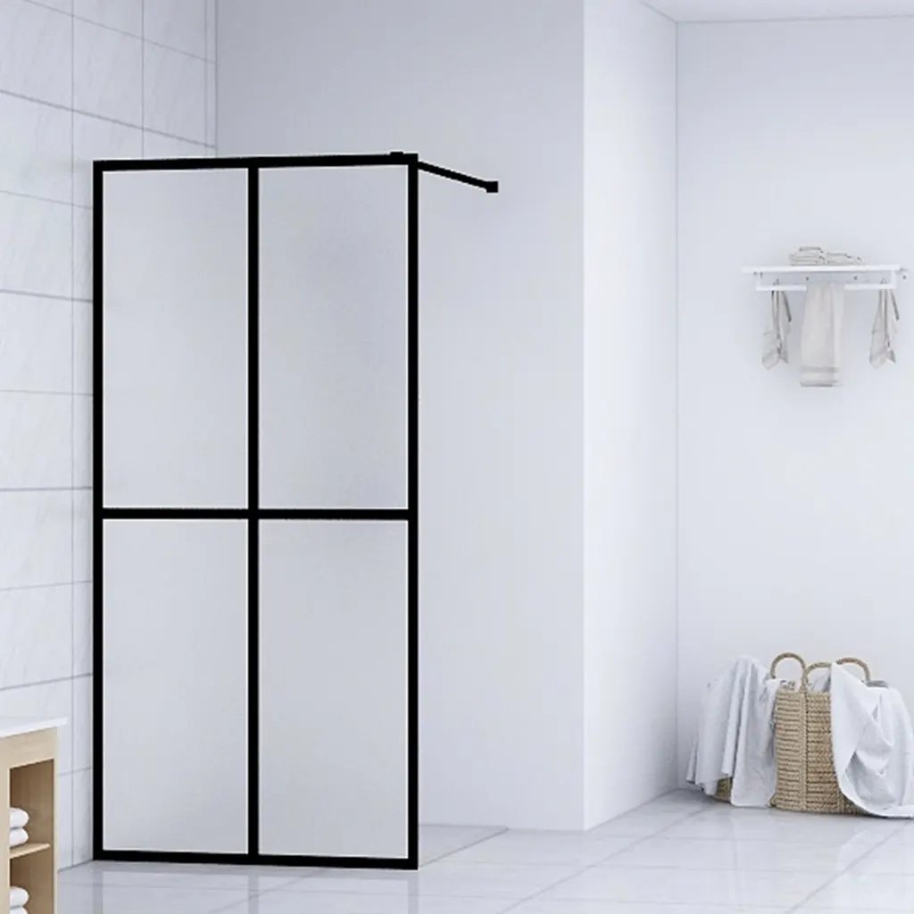 VidaXL Walk-in Shower Screen Frosted Tempered Glass 80x195 cm