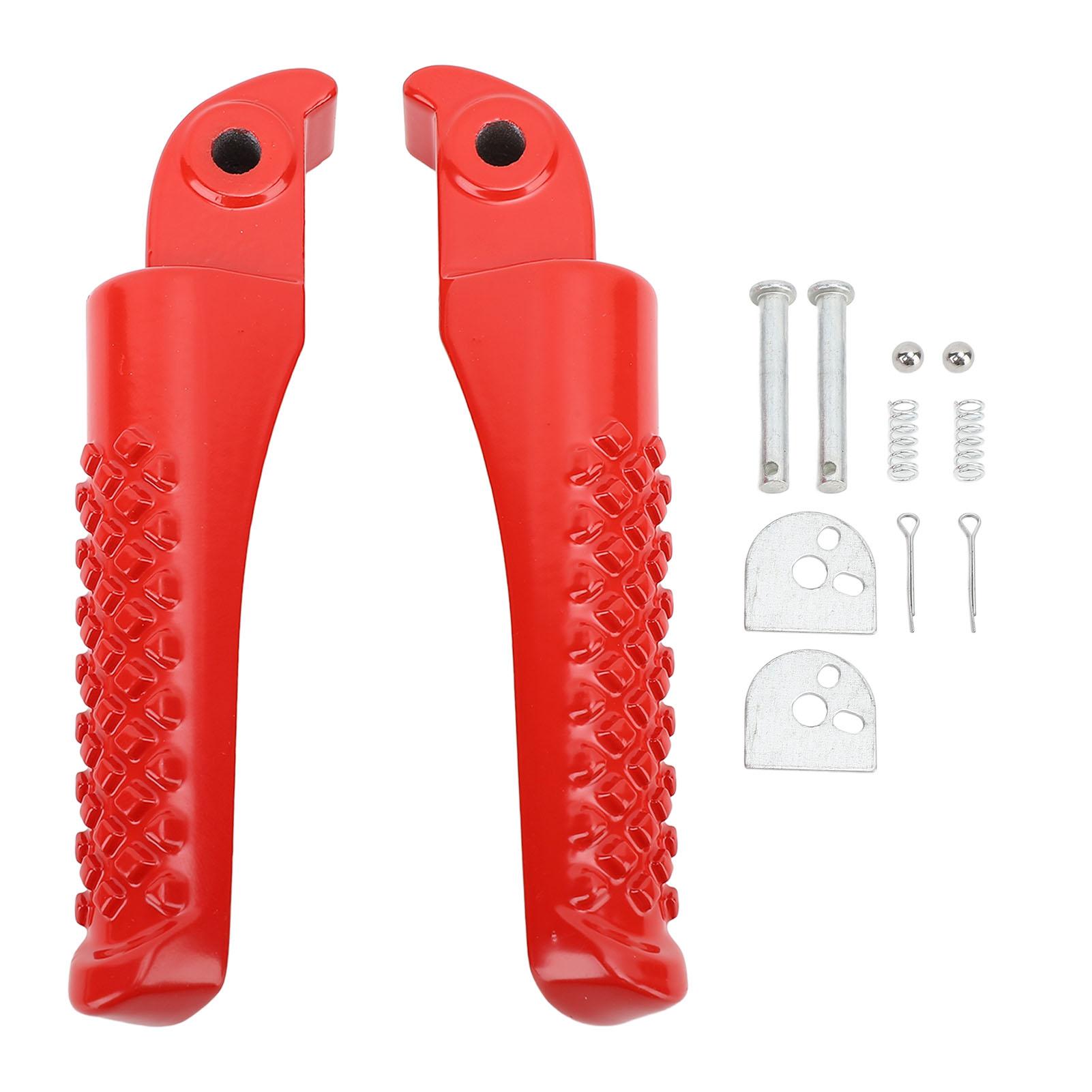 ZEBLAZE 1 Pair Foot Pegs Bracket Kit Aluminium Alloy Motorcycle Foot Rest Bracket Replacement for Coleman