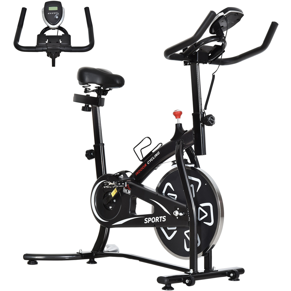 Homcom Black Belt Driven Exercise Bike
