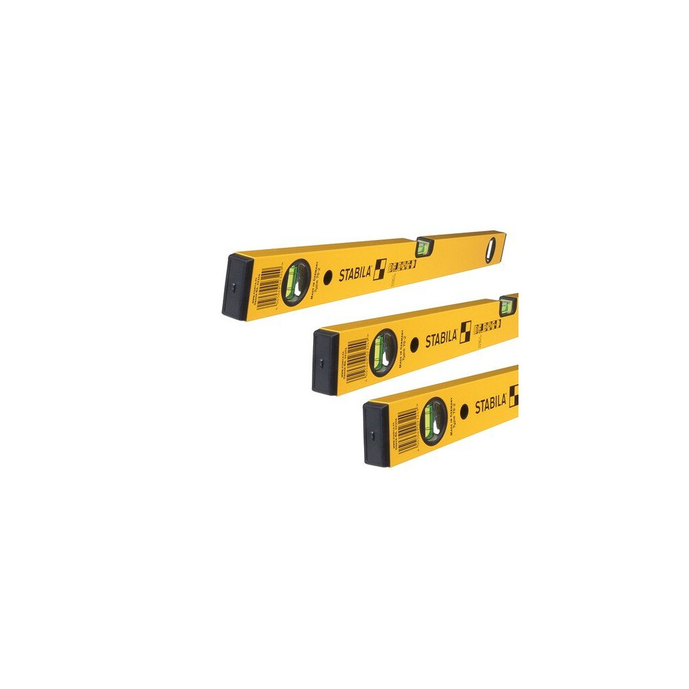 Stabila 70-2 Double Plumb Spirit Level Pack 60cm, 120cm & 180cm