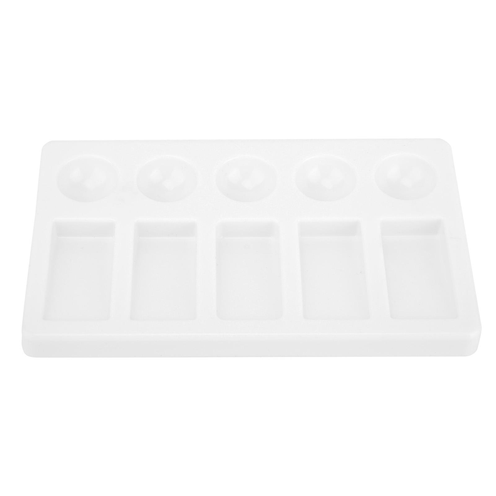 GoolRC Rectangle Shape Watercolor Paint Tray Oil Watercolor Acrylic Paints Palettes Accessory