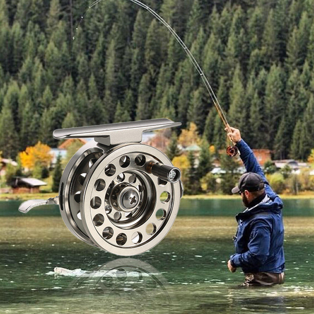Lixada Right Handed Fly Fishing Reel Rock Ice Fishing Reels Fly Reels Accessories BLD 60