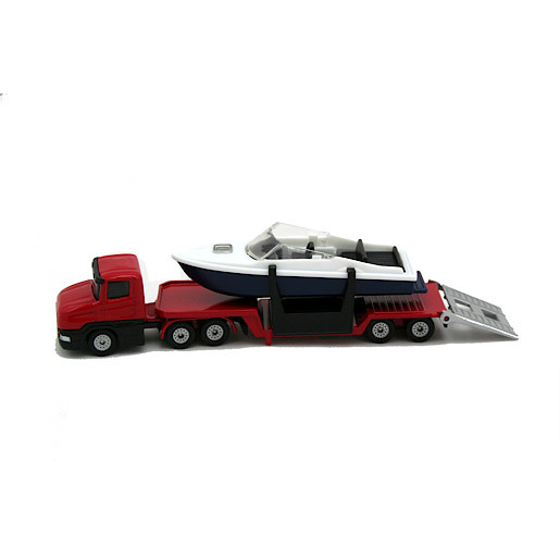 Siku Low Loader W/Speed Boat