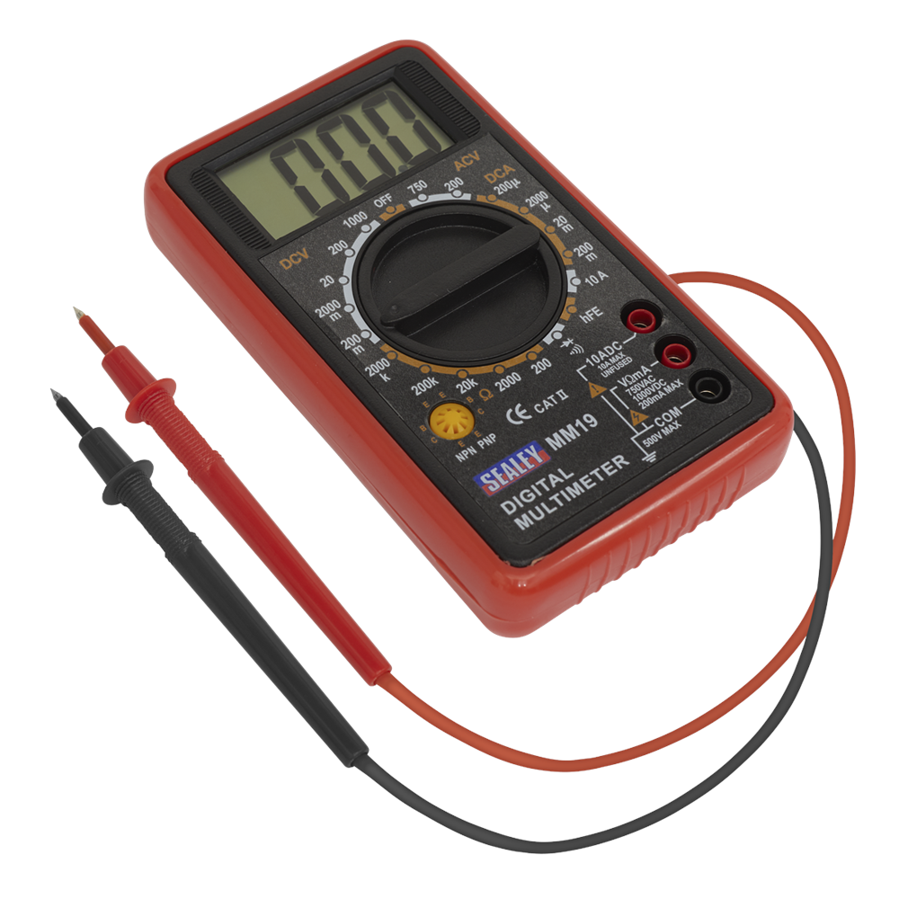 Sealey MM19 Digital Multimeter 7 Function