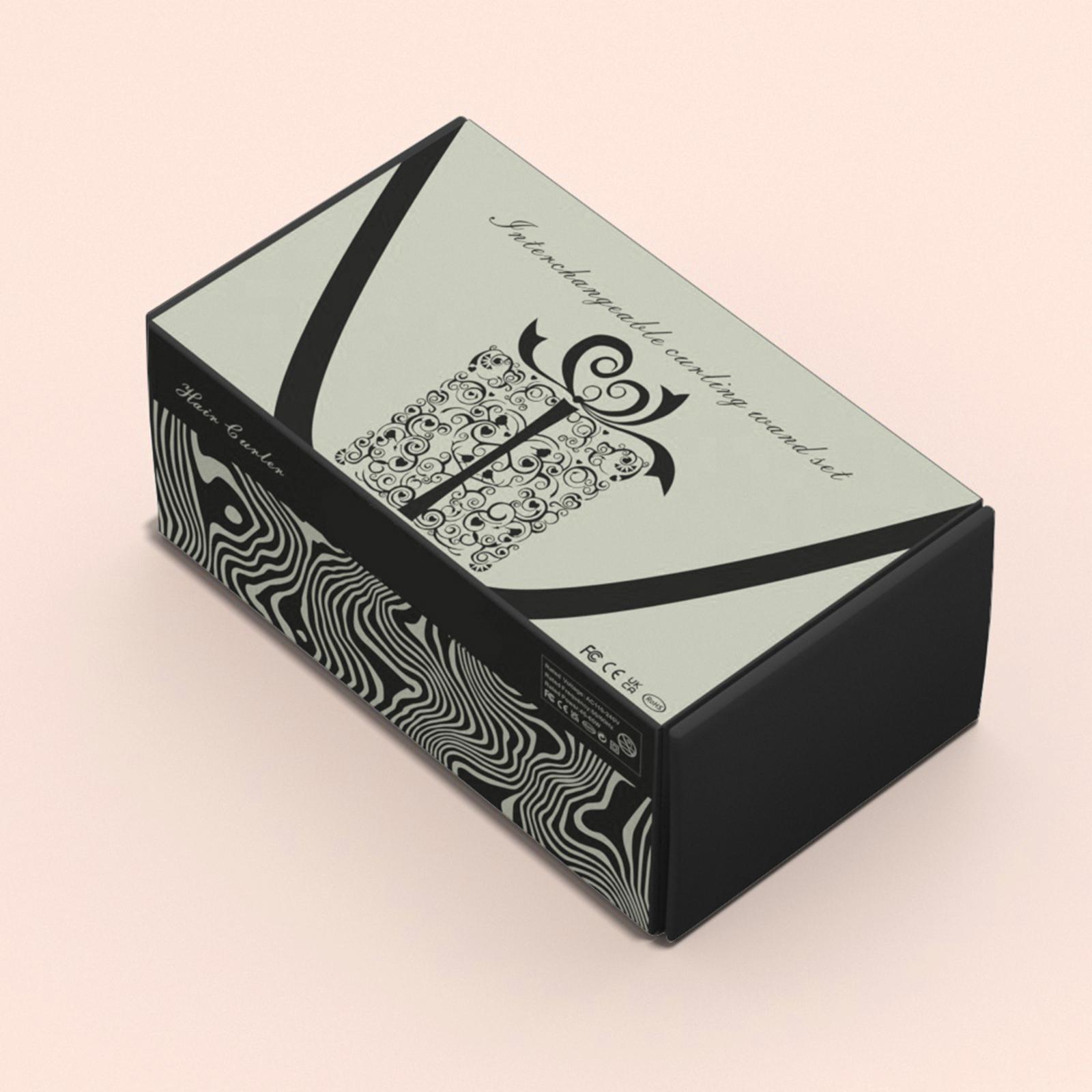 FunCouples 5-IN-1 Hair Curler Set Hair Curling Iron Wand Hair Straightening Brush Hair Waver Temperature UK Plug