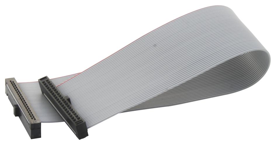 Samtec 1.27mm 40 Way Female Tiger Eye IDC to Female Tiger Eye IDC Flat Ribbon Cable, Grey Sheath, 150mm Length