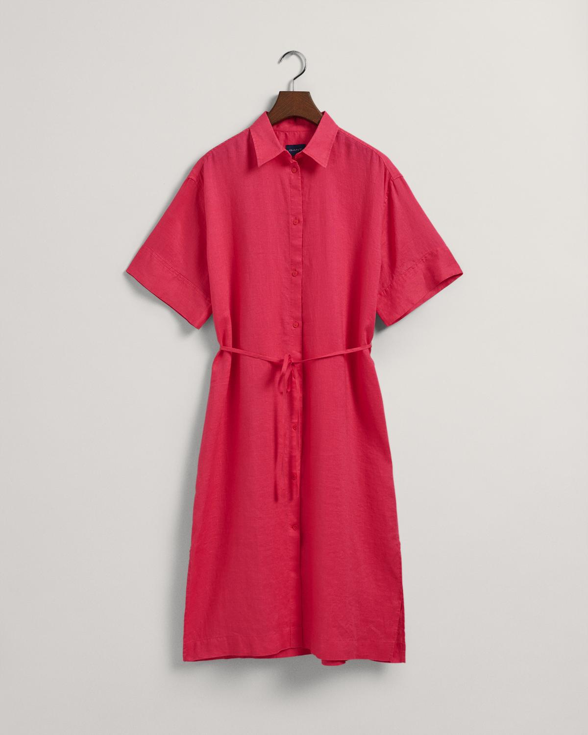 Relaxed Ss Linen Shirt Dress
