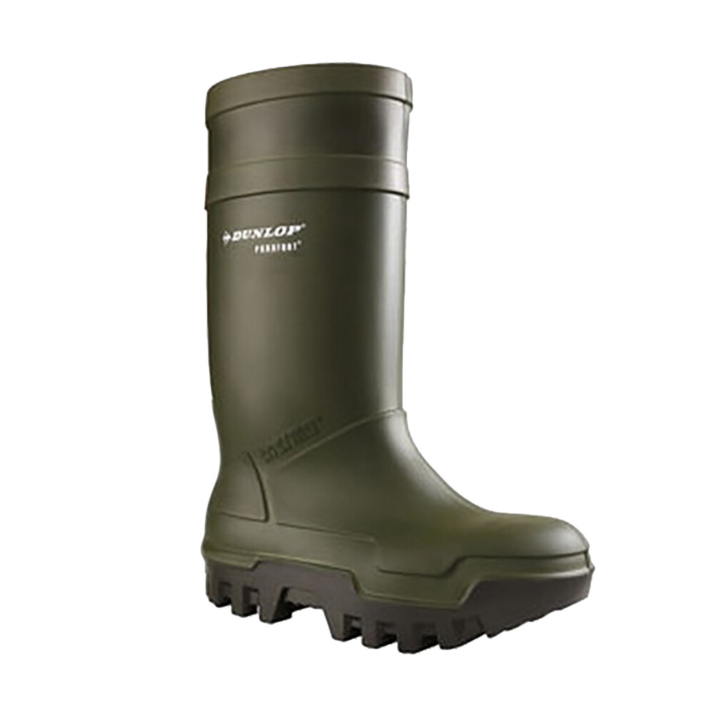 Dunlop 'Purofort Thermo+' Safety Wellington Boots|Size: 11|green