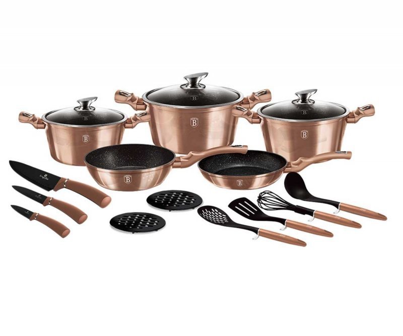 Berlinger Haus (Rose Gold) 17 Pcs Cookware Set