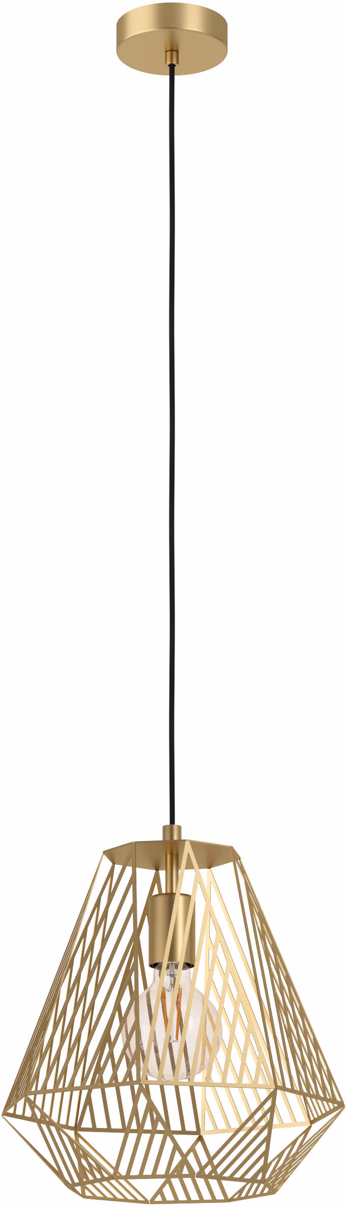 Eglo Gold Geometric Single Pendant