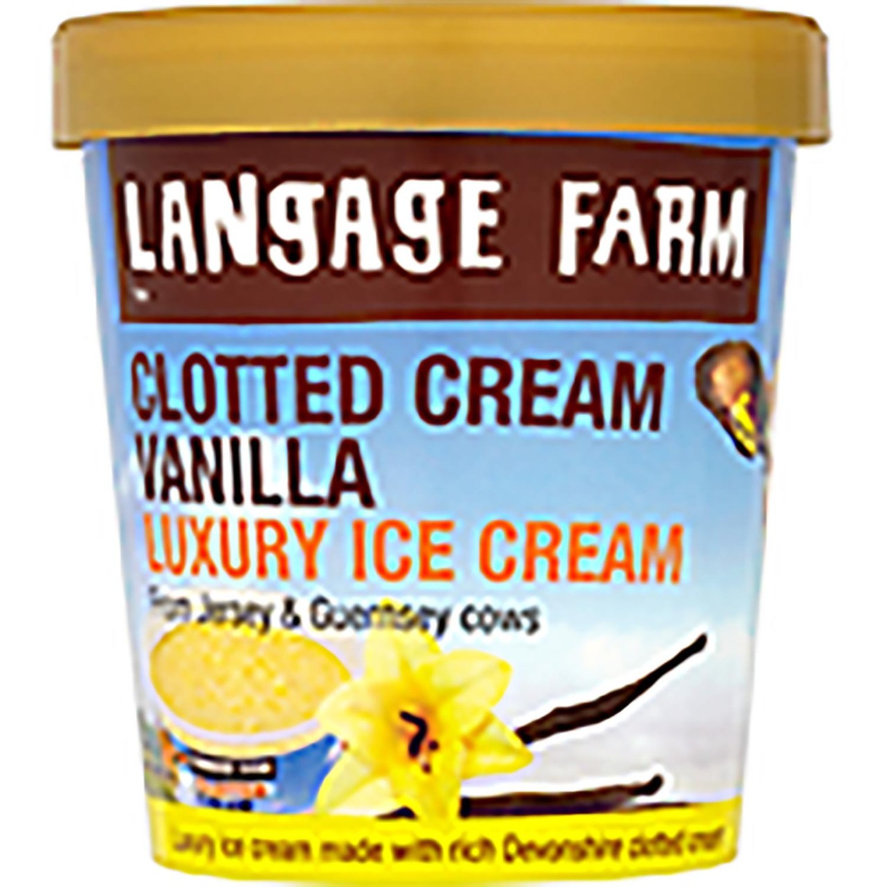 Langage Farm Clotted Cream Vanilla Luxury Ice Cream
