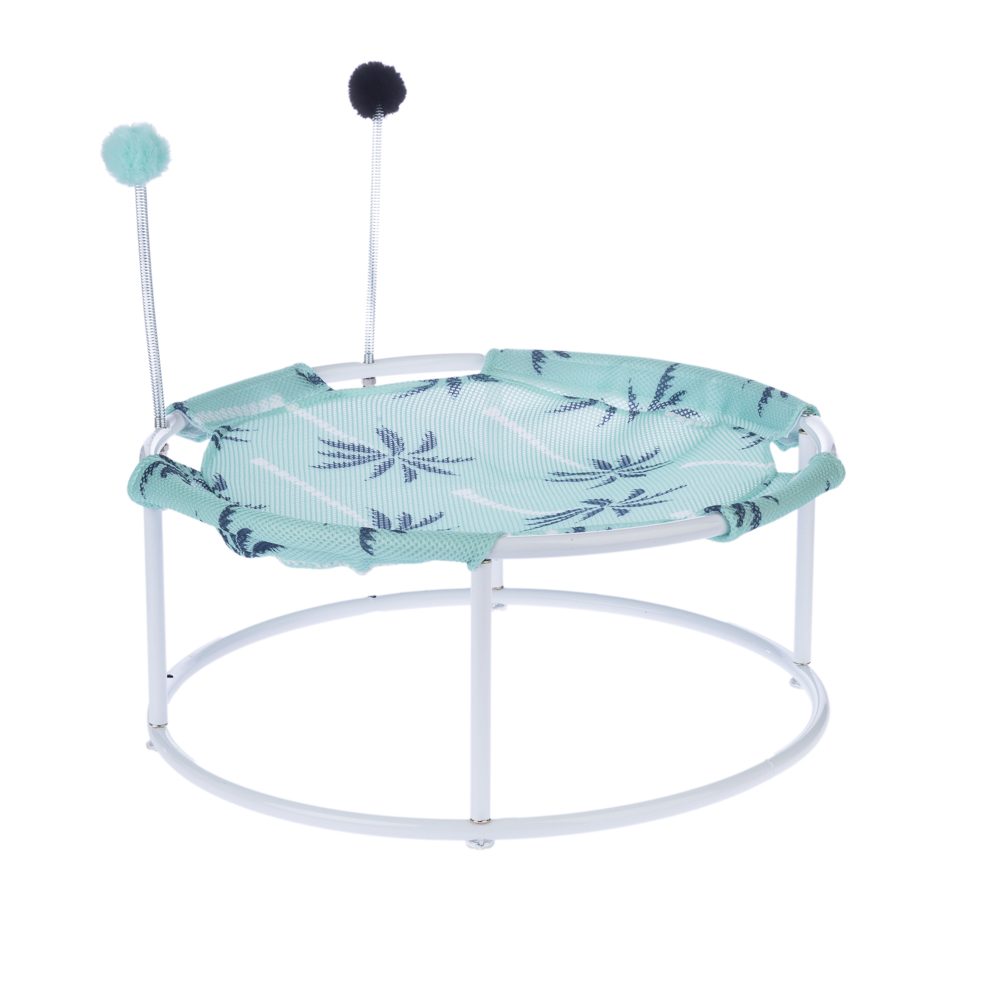 Tiaki Palm Tree Sun Lounger with Pompoms - diameter 45 x (H) 19 cm