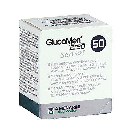 Menarini Glucomen AREO Glucose Diabetes Test Strips, 100 g - Open Box