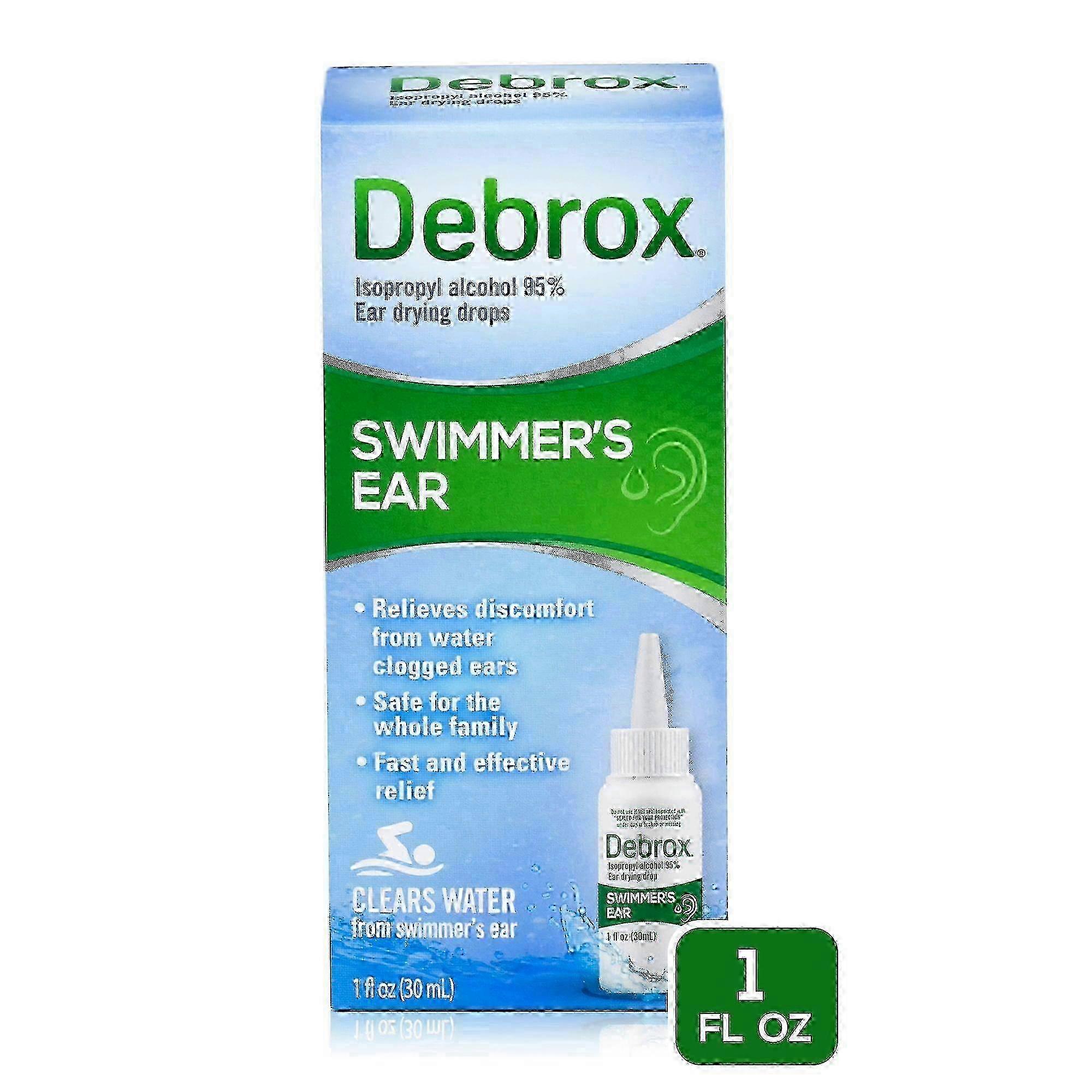 Unbranded Debrox Swimmerâs Ear Drying Drops, 1 oz, Clears Water from Swimmerâs Ear