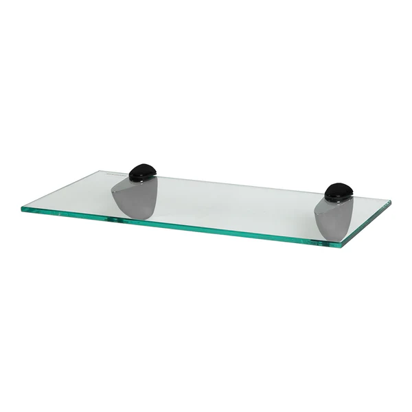 Floating Glass Bathroom Wall Shelf - 40cm