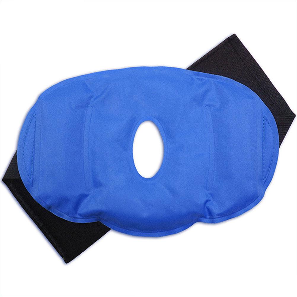 Neoglint Gel Knee Ice Pack Bag Hot or Cold Packs Knee Wrap Comfort Cold Pack with Elastic Strap blue