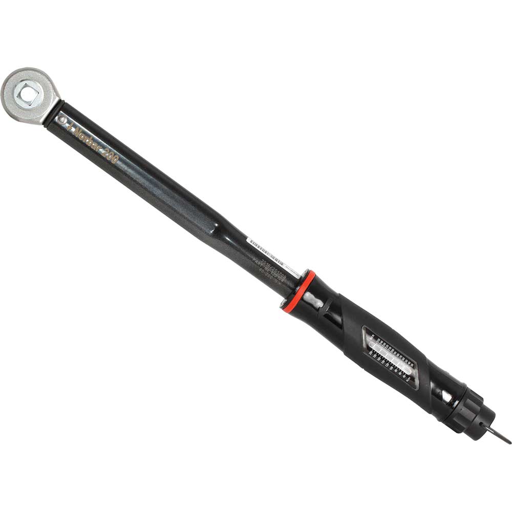 Norbar NorTorque 200 Adjustable Dual Scale Ratchet Torque Wrench 1/2in Drive 40-200Nm