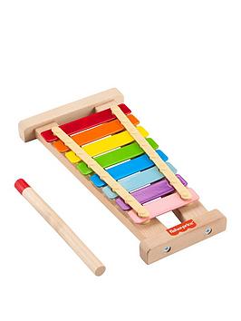 Fisher-Price Fisher Price Wooden Toy Doremifa Rainbow Xylophone Toy Toy Montessori 2 Years Old and Up Colorful HXV13 Scale! Baby/Toddler Educational/Learning