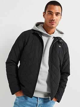 Gant Mens Quilted Windcheater Jacket Colour: 5 Black, Size: L