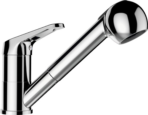 Schock Cosmo High Pressure Pull Out Single Lever Monobloc Tap gray