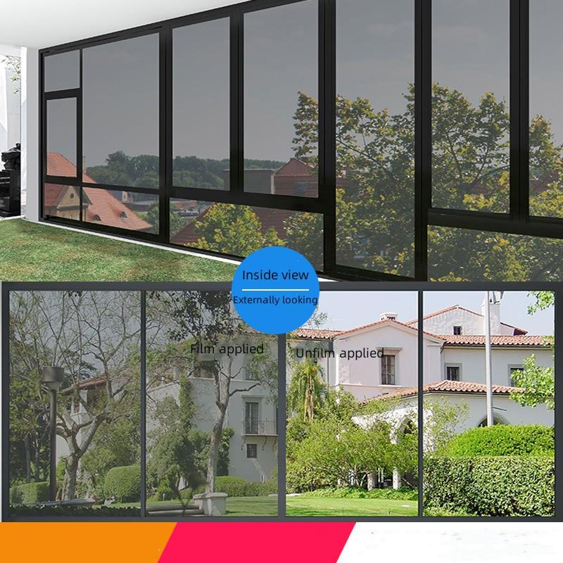 Home With Love Thermal Insulation Film Glass Sunscreen Film Self-adhesive Anti-peeping Single Complaint Perspective Film 40cm*2m