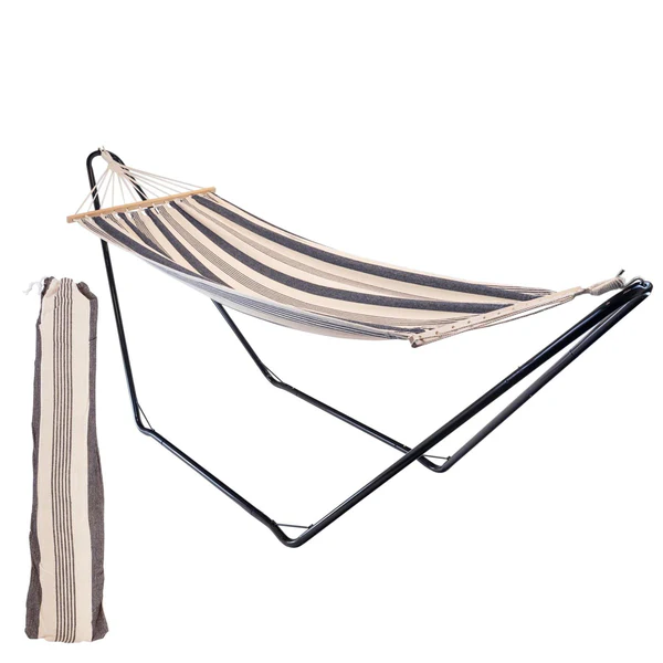 Harbour Housewares 2m Fabric Spreader Bar Hammock with Stand | By Harbour Housewares