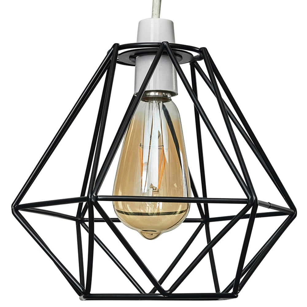Value Lights Metal Novelty Pendant Shade black