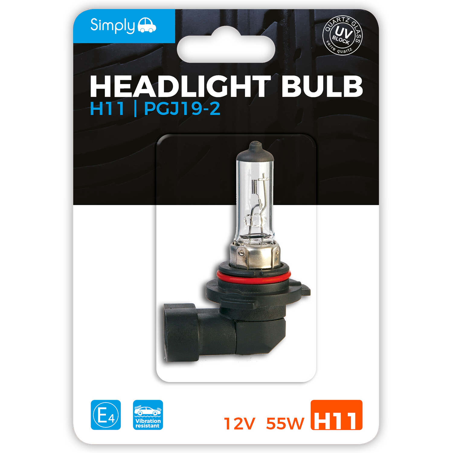 Simply Car S711bl H11 12v 55w Blister Bulb - S711bl- You Get 17
