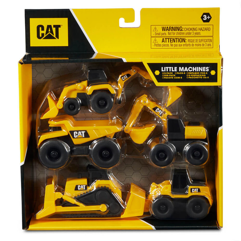 CAT Constuction Little Machine Vehicles 5 Pack Toys