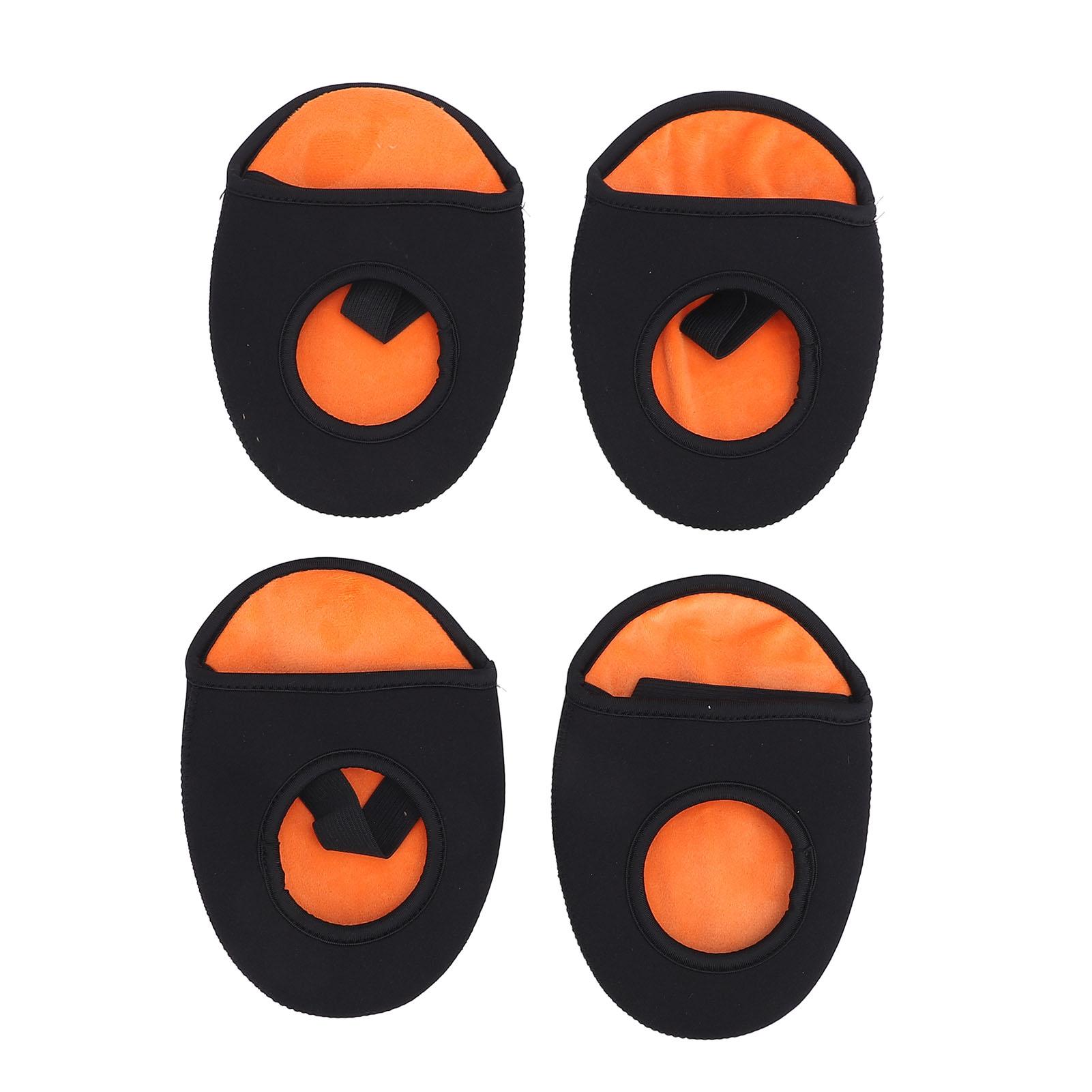 Koogeelife 2 Pairs Cycling Shoe Toe Covers Thick Warm Half Foot Shoe Cover Windproof Cycling Shoe Toe