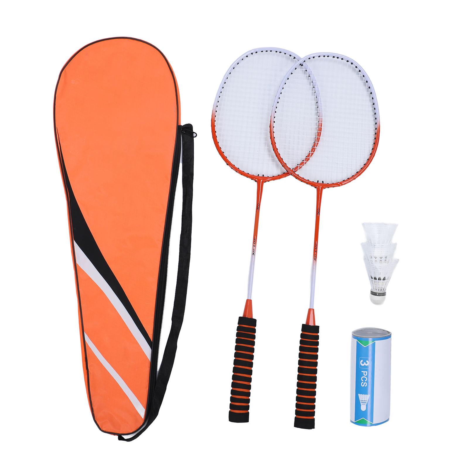 Vestidos Badminton Set Professional Alloy Badminton Racket with 3 Shuttlecocks Carrying Bag for Beginner
