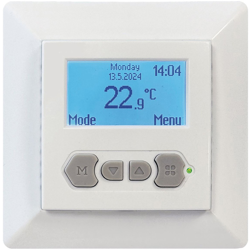 Klima By Magnum Klima MIC2 Digital Electric Underfloor Heating Thermostat Standard in Ral 9010