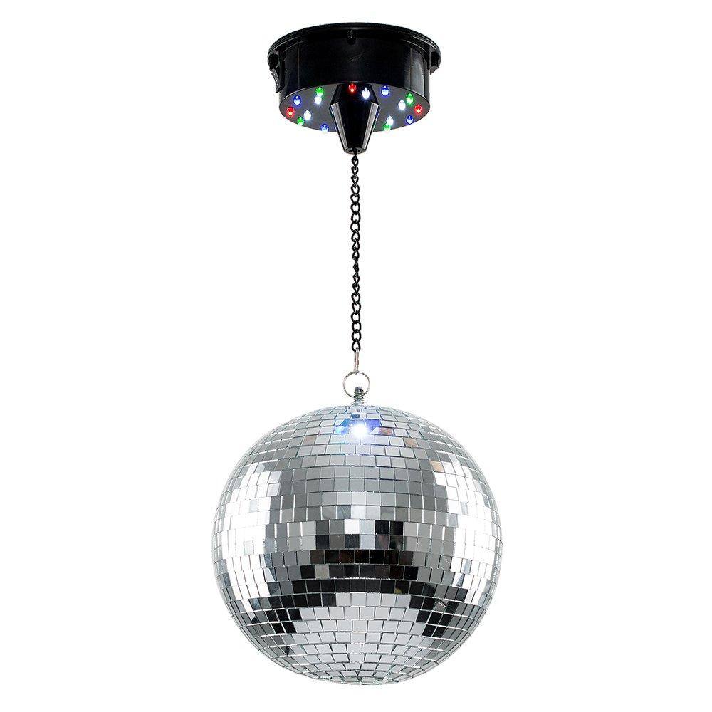 Value Lights 8 Rotating Battery Operated Disco Mirror Ball Ceiling Light