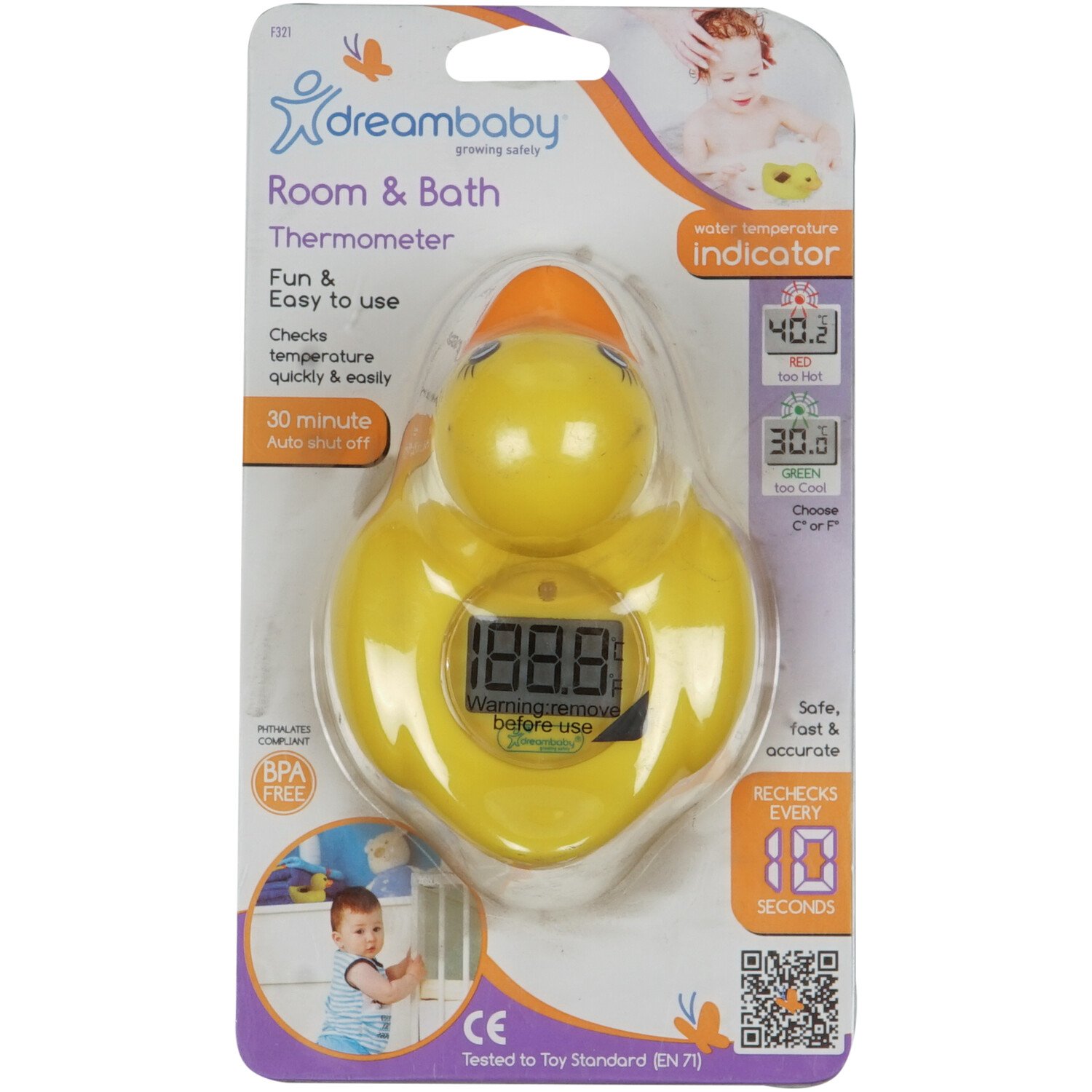Dreambaby Digital Room & Bath 2-In-1 Thermometer Duck Design