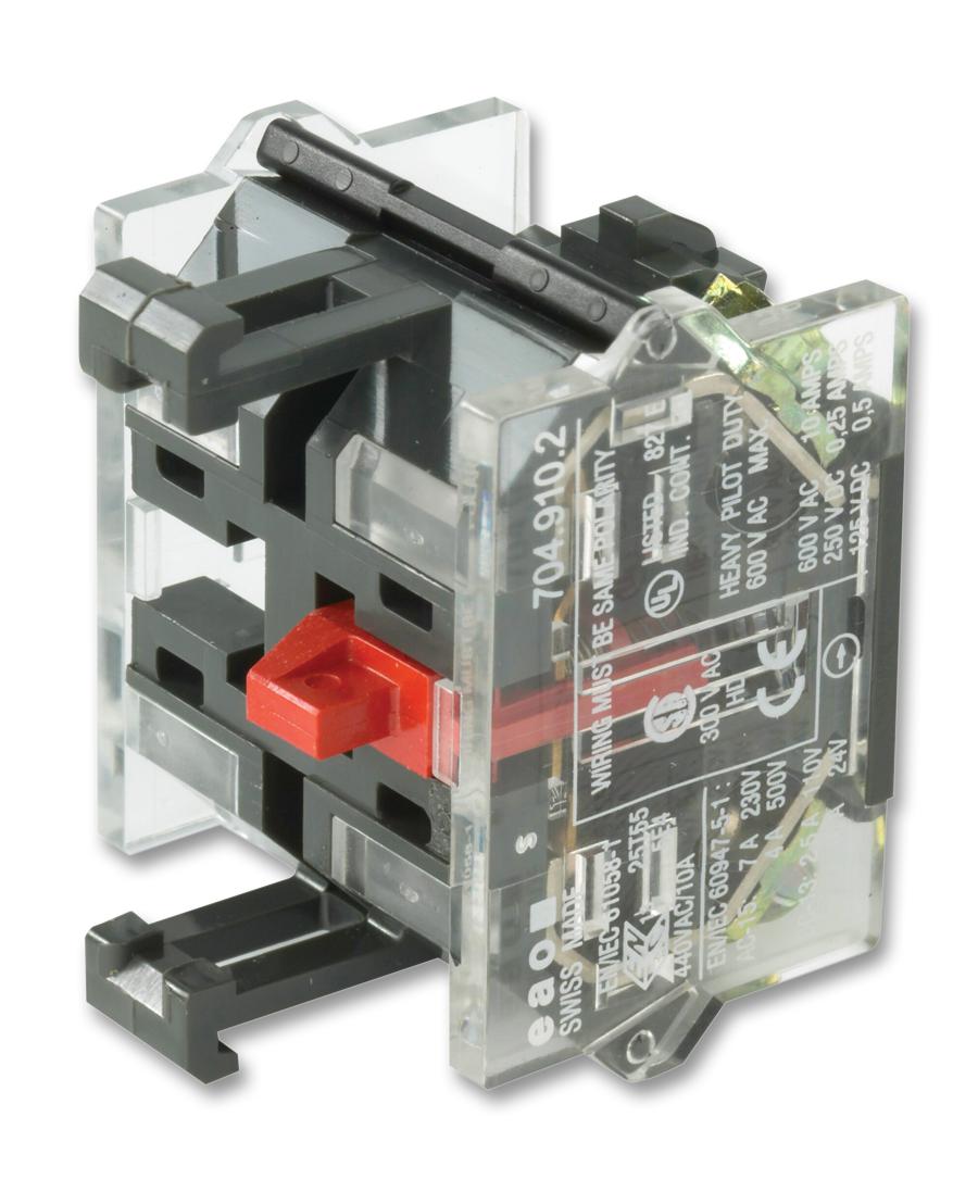 EAO Contact Block for Use with Series 04 Switches, 500V ac, 2NC