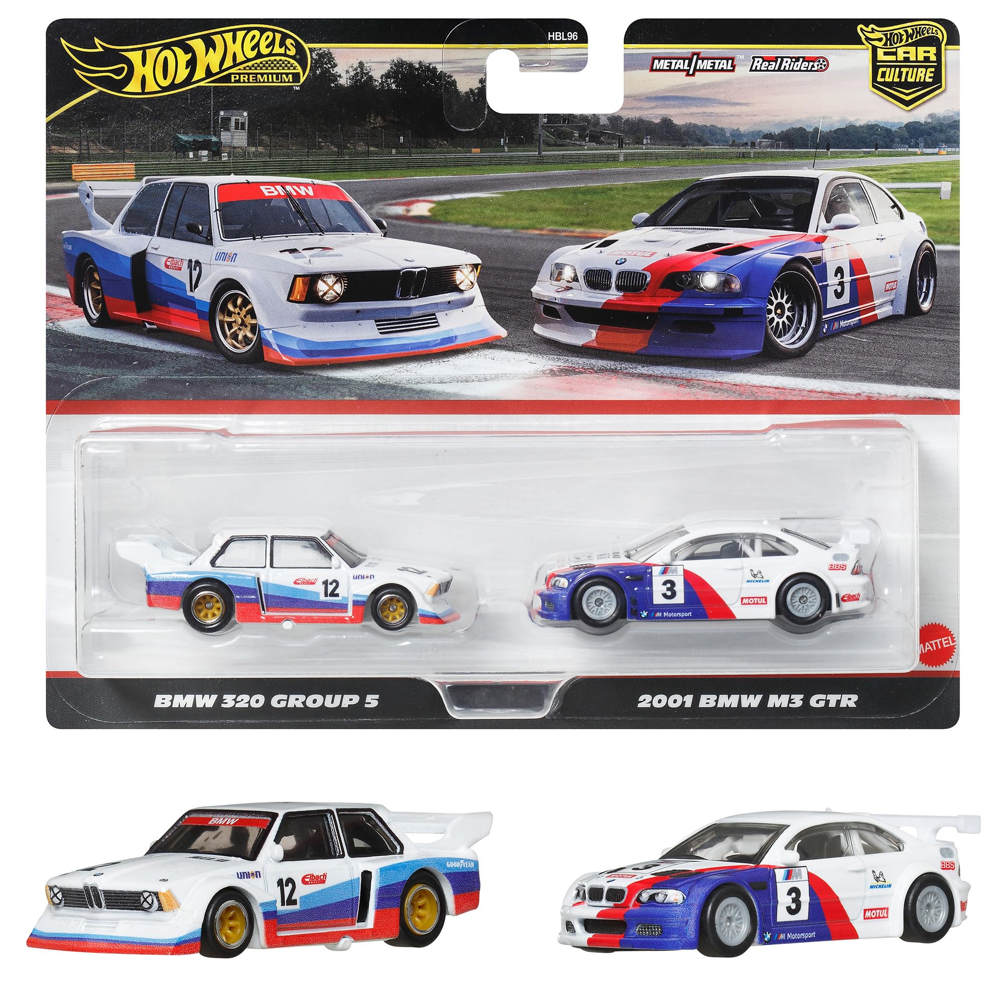 Japan Select–HINOKATA Hot Wheels Premium Bmw 320 Group Bmw M3 Gtr Vehicle Toy Minicar For Ages 3 And Multicolor Jbk99 2-pack 5/2001 Up,