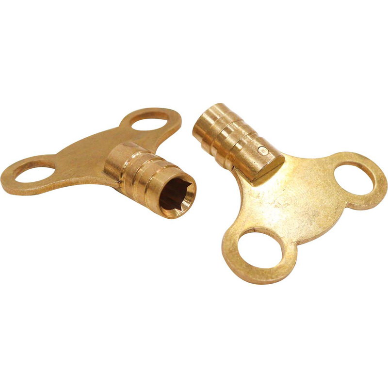 Rothenberger Brass Radiator Bleed Key Set (2 Pack)